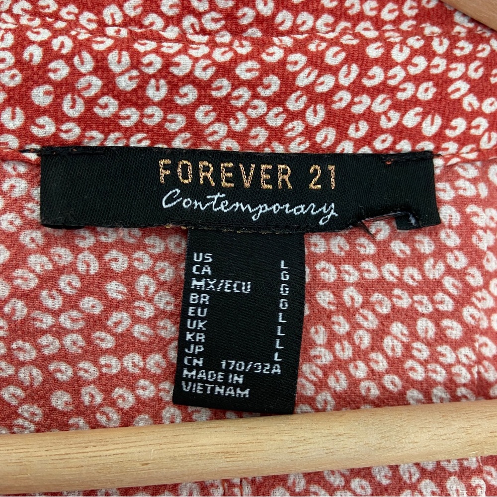 Red Patterned Women's Top - Picture 8 of 14